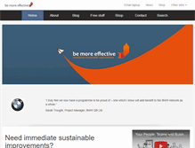 Tablet Screenshot of bemoreeffective.com